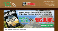 Desktop Screenshot of happytrailsshop.com